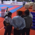 Commonwealth Championships - Holly being interviewed after winning Gold
