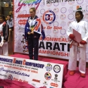 Commonwealth Championships - Holly wrapped in the Australian flag after winning Gold