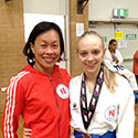 Sensei Robyn with Alannah.