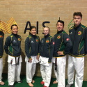 Isaac, Sensei Robyn, Georgie, Alannah, Sensei Leon, Caleb